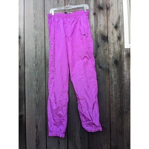 Vintage Avia Magenta 80's Track Pants Nylon Made in USA s.M